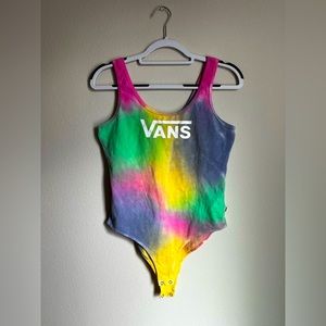 Vans Tie-dye Tank Bodysuit, Size Large